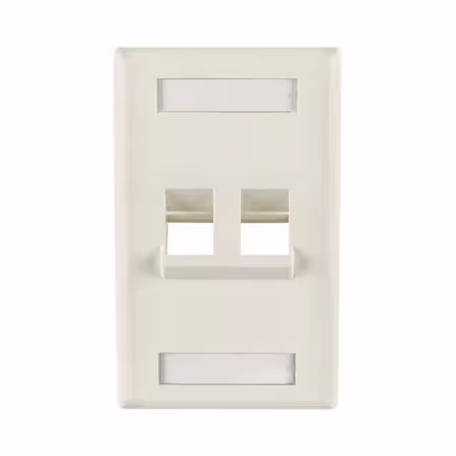 FP45DUAL-FW HellermannTyton  Keystone Faceplates Frames